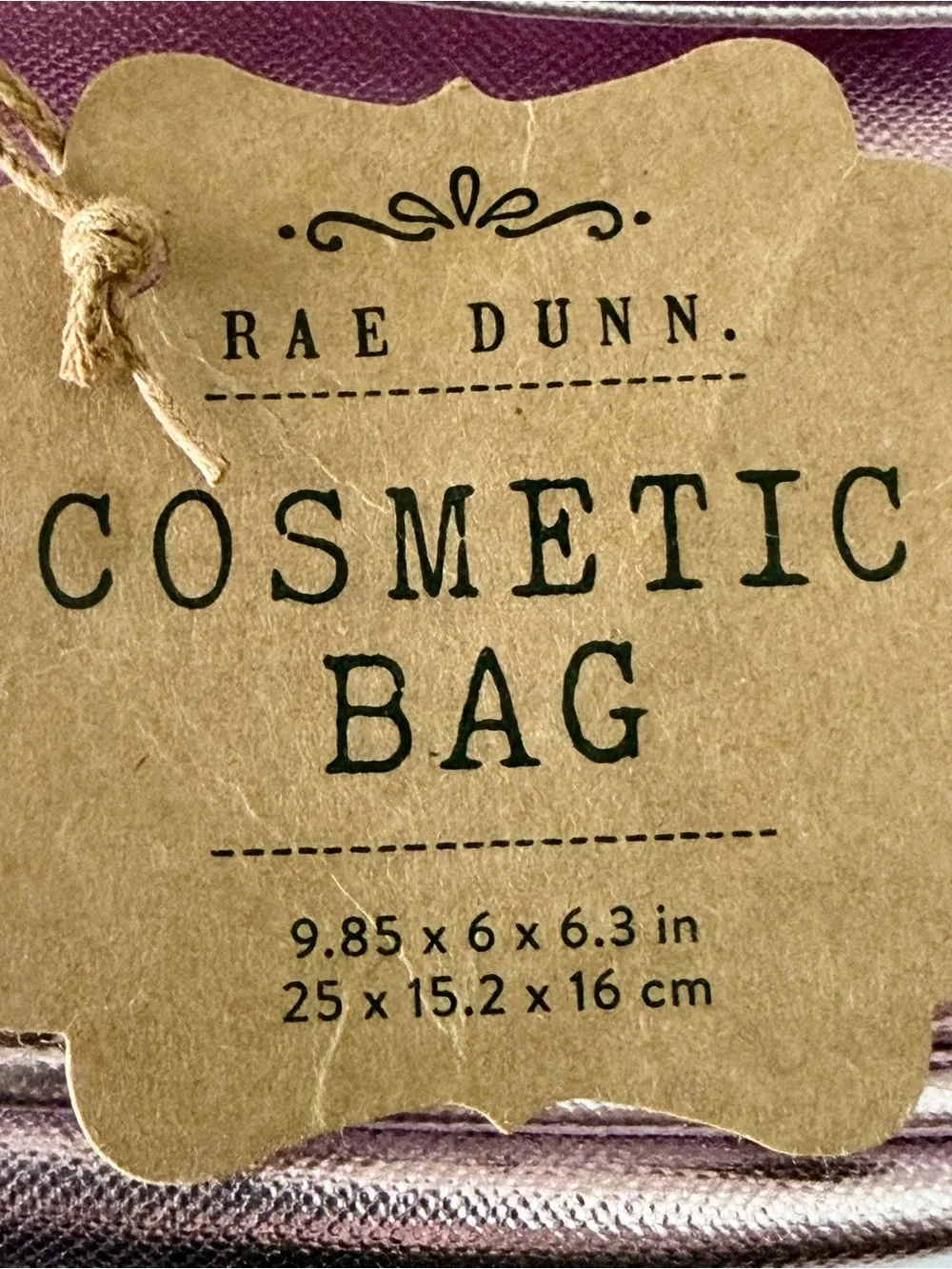 Rae Dunn Metallic Lavender 'GLAM KIT' Cosmetic Case